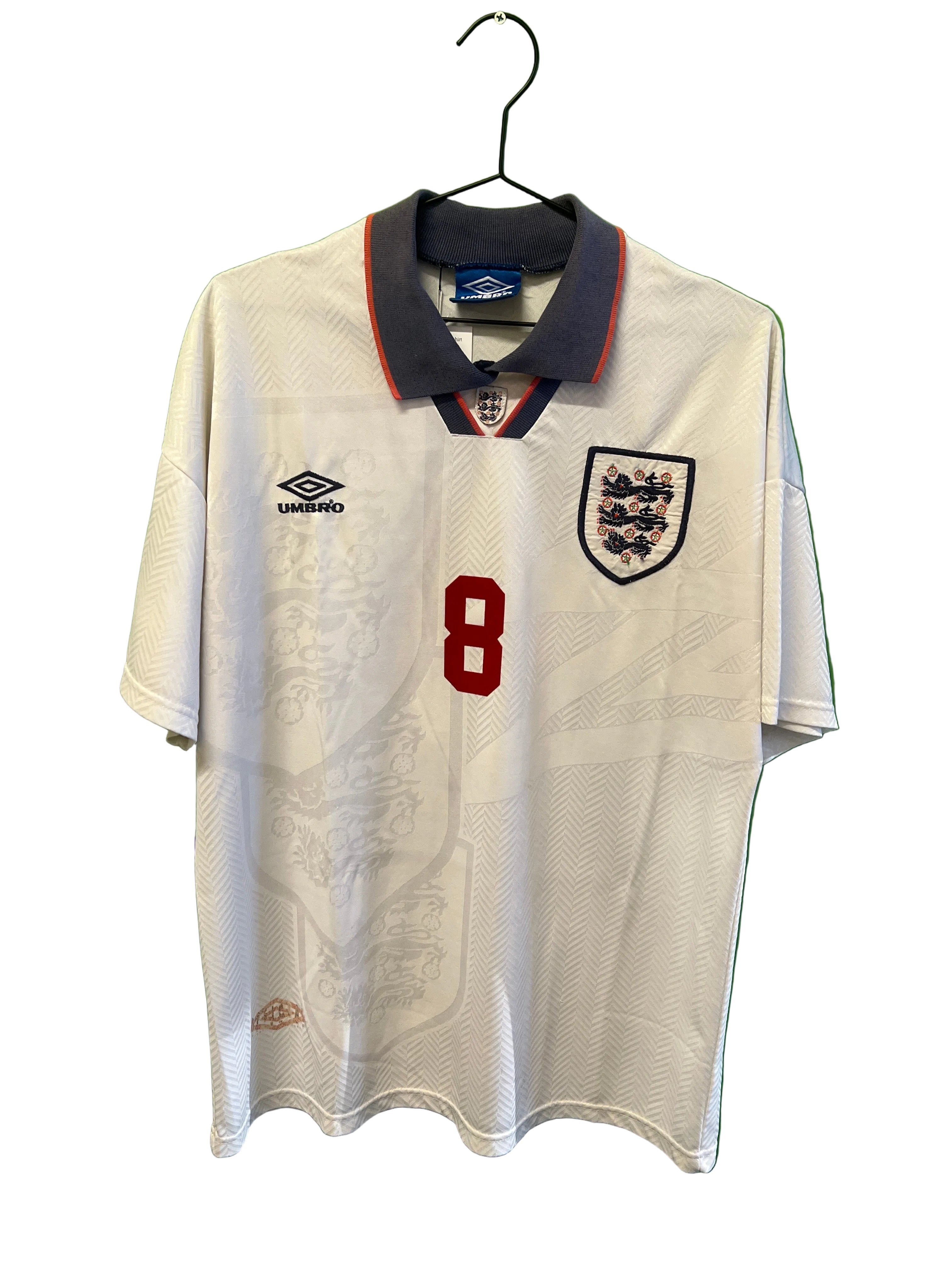 England hjemme 1994 #8 Gascoigne (L)