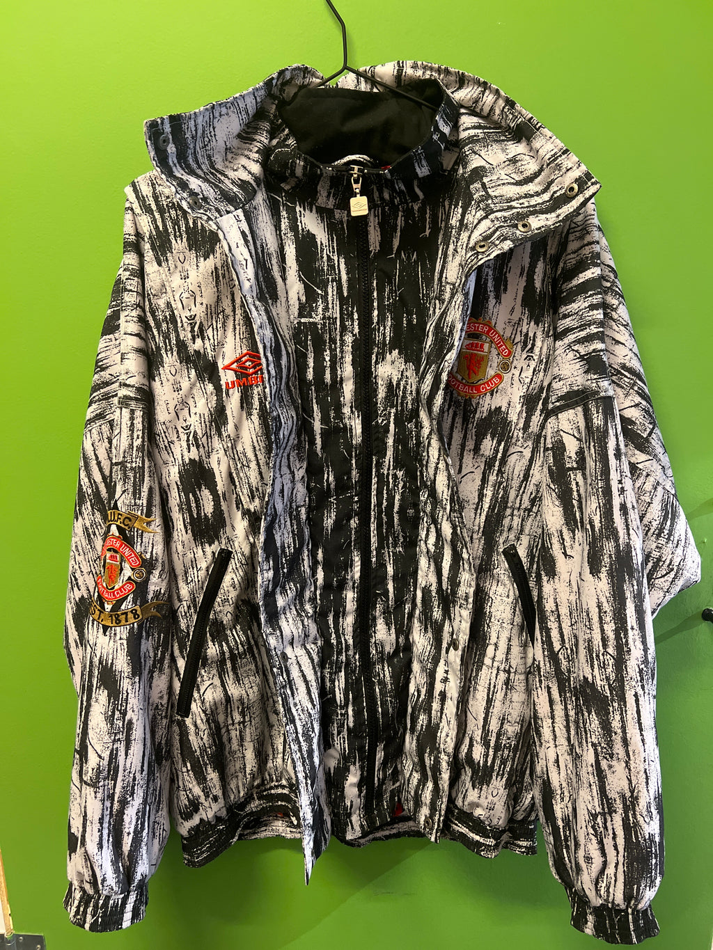 Man Utd treningsjakke 1992/93 (XL)