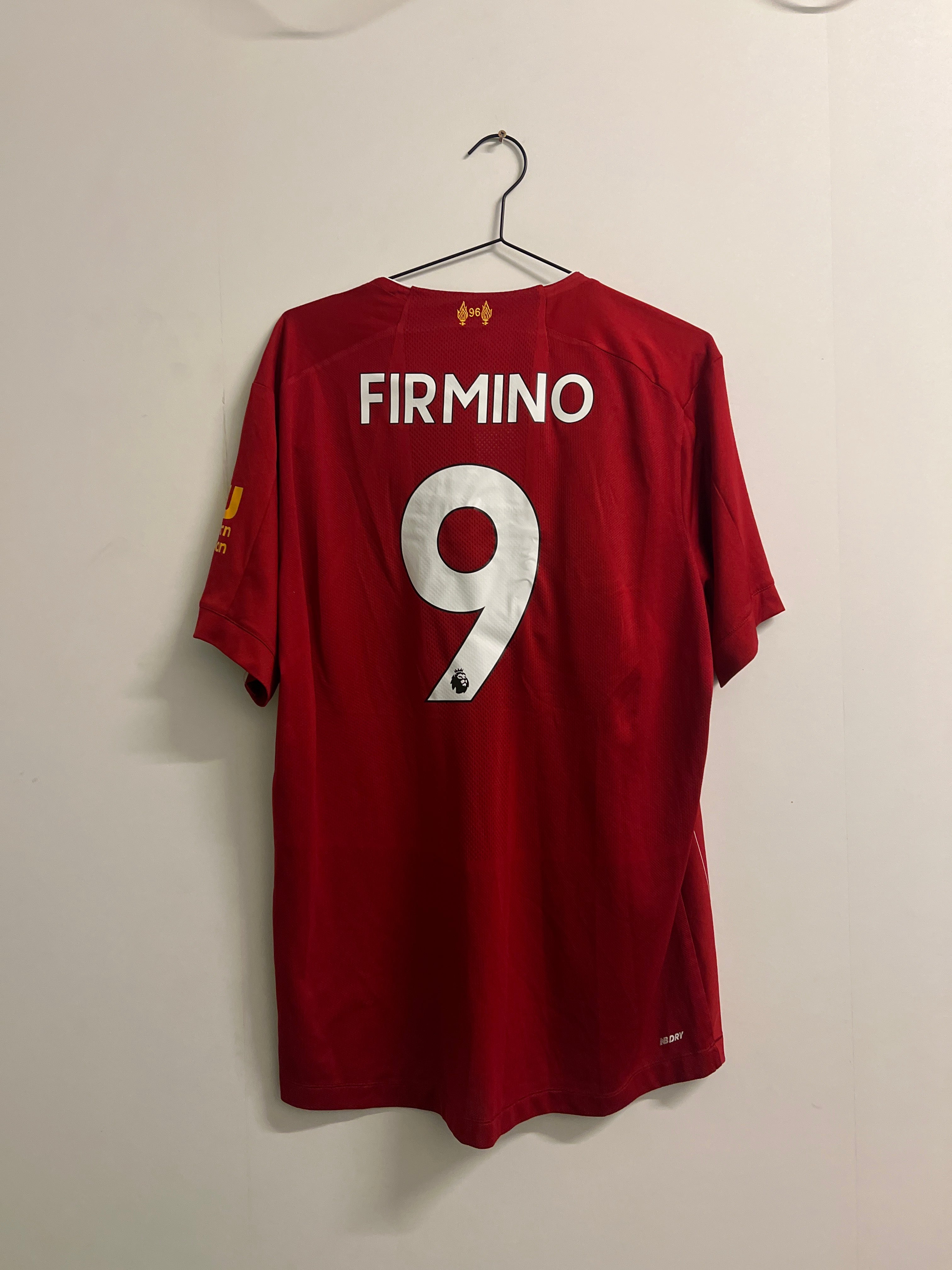 Liverpool 2019/20 hjemme med shorts #9 Firmino (XL)