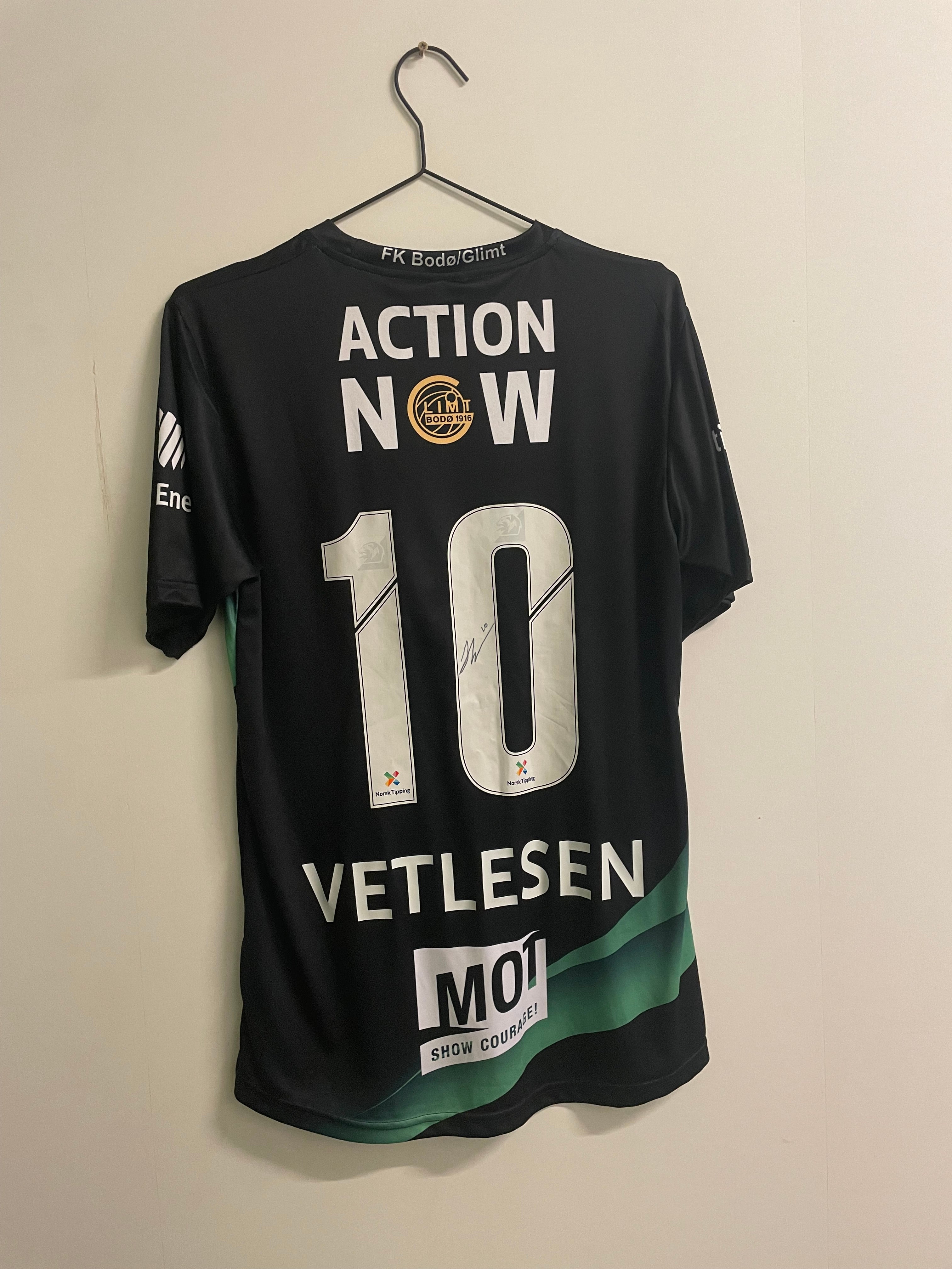 Bodø Glimt 2023 borte #10 Vetlesen, Signert (M)