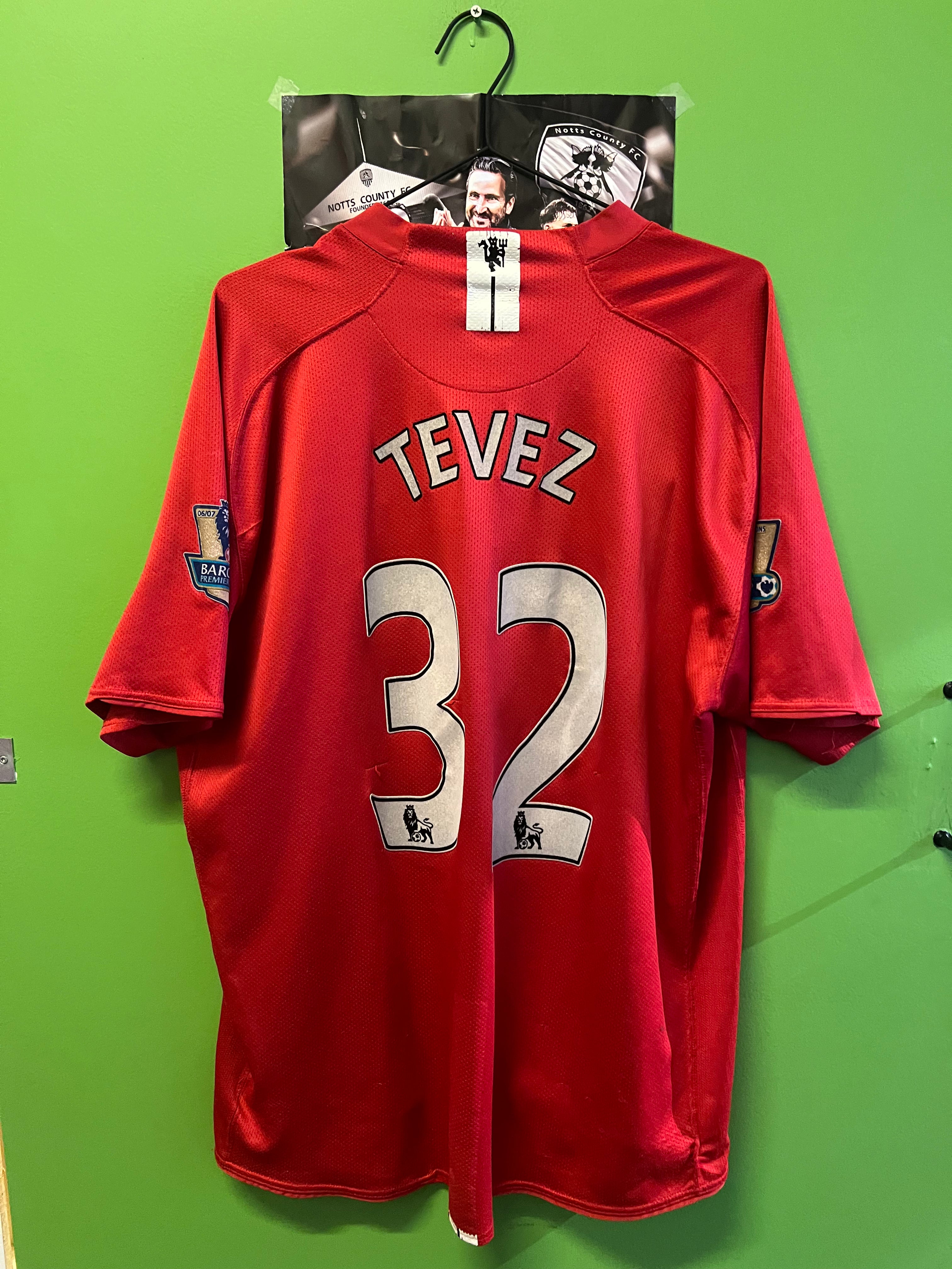 Man Utd 2007-09 hjemme #32 Tevez (3XL)
