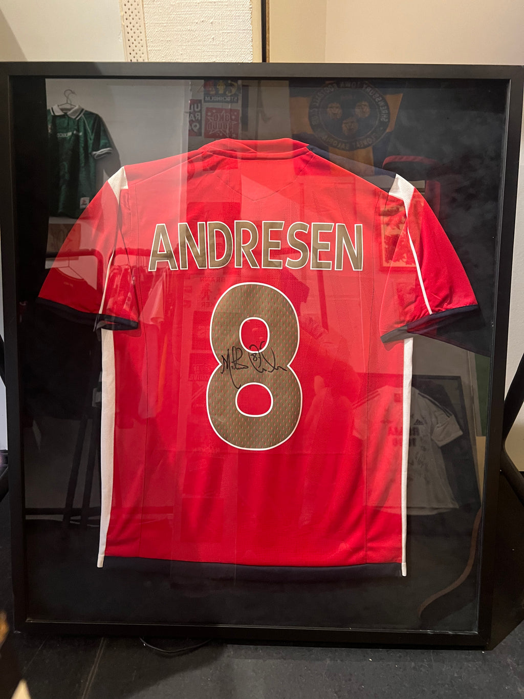 Norge 2008 hjemme #8 Andresen (INNRAMMET)